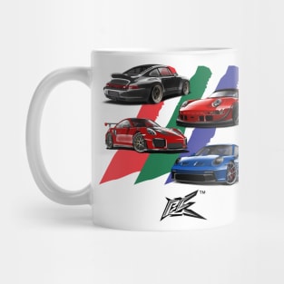 porsche 911 collection Mug